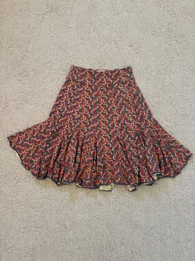 ONE of a kind! Boutique, Watermelon Print Midi Skirt - Red/Green
